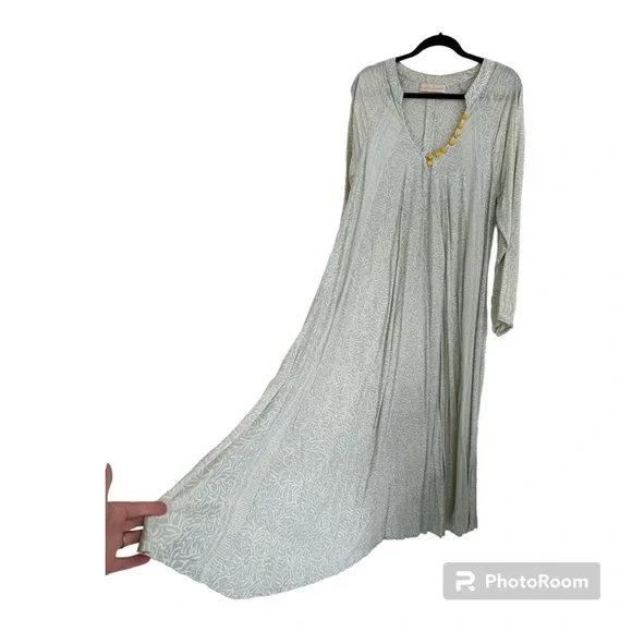 Natalie Martin Fiore Maxi Dress with yellow buttons - Picture 2 of 8